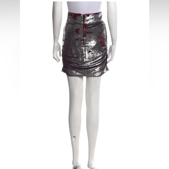 IRO Dreaming Ruched Sequin Embellishments Mini Skirt - Picture 3 of 7